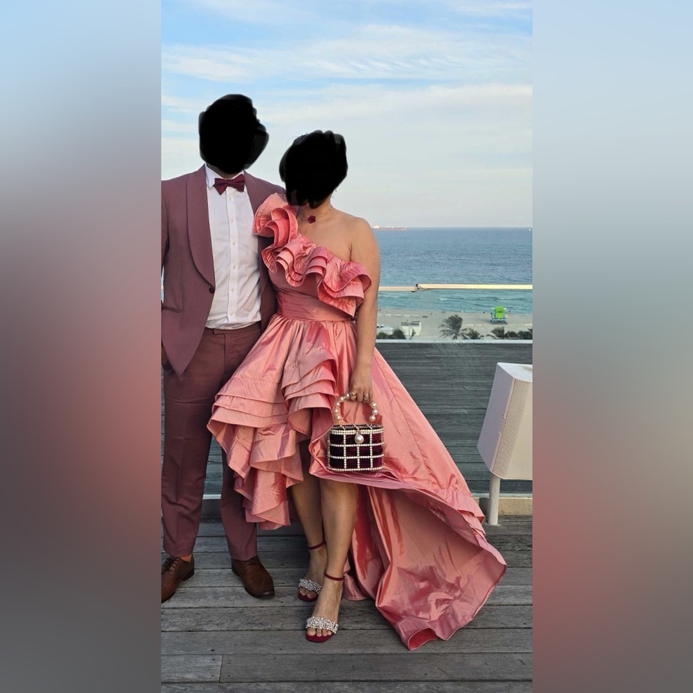Light pink/coral formal gown dress, size 10